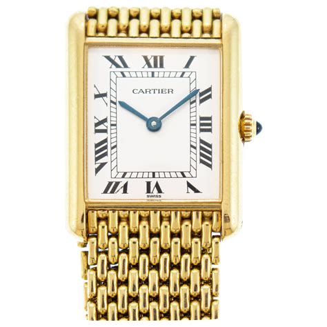 cartier tank louis gold bracelet|cartier ladies watches tank francaise.